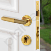 Plantex Premium Door Lock with 3 Years of Warranty/Main Door Locks for Home/Mortise Lock Set for Door (PVD Gold)