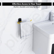Plantex 304 Grade Stainless Steel Napkin Holder for washbasin (Gold & Black)