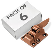 Plantex Cabinet Latch Ã¢â‚¬â€œ Heavy-Duty Hatch Case Bolt for Storage Units, Toolboxes, Kitchen Cabinets & Cupboards - Pack of 6 (Rose Gold)
