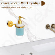 Plantex 304 Grade Stainless Steel Liquid Soap Dispenser/Shampoo Dispenser/Hand Wash Dispenser/Bathroom Accessories Pack of 1, Daizy (Golden)