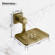 Plantex 304 Grade Stainless Steel Soap Dish/Bathroom Soap Holder/Wall Mounted Soap Holder/Bathroom Accessories - Splash (Antique)