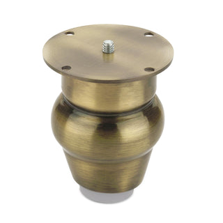 Plantex 3 Inch Sofa Legs for Bed Furniture/Sofa Legs for Table/Sofa Support Legs with Rubber Grip (Brass Antique, 6 Pcs)