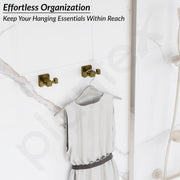 Plantex 304 Grade Stainless Steel Hooks for Hanging Clothes and Towel in Bathroom/Living Room/Bathroom Accessories - Splash (Antique)