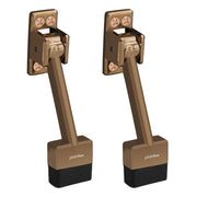 Plantex Stopper Foor Main Door/Gate Stopper for The Wooden Door/Door Stoppers with Rubber Grip - (Pack of 2) Rose Gold