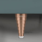Plantex 4 Inch Sofa Legs for Bed Furniture/Sofa Legs for Table/Sofa Support Legs with Rubber Grip (Rose Gold, 6 Pcs)