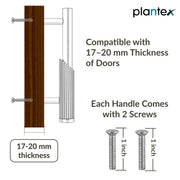 Plantex Stainless Steel & Aluminium Cabinet Handle/900mm Wardrobe Handle for Home/Cupboard Door Pull-Push Handles for Hotel/Office - Pack of 2 (DTC-3960, Brass Antique & Gold)