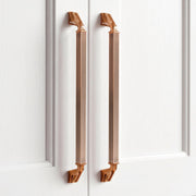 Plantex Aluminium Cabinet Handle/288mm Wardrobe Handle for Home/Cupboard Door Pull-Push Handles for Office - Pack of 2 (Rose Gold)