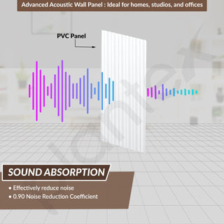 Plantex Wall Panel/PVC Louver Panel for Wall with Size - 12 Inch x 10 Ft/Durable, Lightweight, and Stylish Panels for Office/Hotel/Ideal for Walls & Ceilings - Pack of 1 (White, 5031)