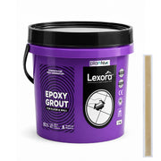 Plantex Lexora Epoxy Grout/3-Part Epoxide Resin Tile Grout/Floor & Wall Tiles Joints/Waterproof & Stain Proof/Bathroom & Industrial Use - 1 kg (Cream)