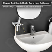 Plantex Platinum Stainless Steel Tooth Brush Holder/Tumbler Holder/Bathroom Accessories
