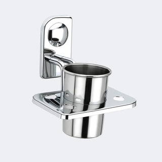 Plantex Stainless Steel Tooth Brush Holder/Tumbler Holder/Bathroom Accessories - (Dream - Chrome)