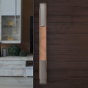Plantex Door Handle/Main Door Handle/14 inch Pull-Push Handle for Home/Office/Hotel - Pack of 1 (SH-299, Choco & Satin Black) - 3 Years Warranty