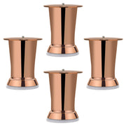 plantex Heavy Duty Stainless Steel 4 inch Sofa Leg/Bed Furniture Leg Pair for Home/Furniture Sofa Legs for Table/Sofa Support Legs/Sofa Furniture Leg (Rose Gold) Set of 4 Pcs