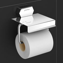 Plantex 304 Grade Stainless Steel Toilet Paper Holder for Bathroom/Tissue Paper Roll Holder/Toilet Paper Roll Holder for Bathroom Accessories - (Delta - Chrome)