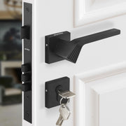 Plantex Main Door Lock/Mortise Lock for Door with 3 Years of Warranty - Robust Door Lock for Home with Brass Lock Body & Cylinder(7120 - Z-Black)