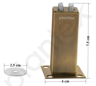 Plantex Stainless Steel Wall-Mounted Magnetic Door Stopper/Door Magnets to Hold Door/Door Catcher for Wooden Door - Pack of 2 (Brass Antique)