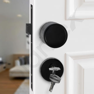 Plantex Mortise Lock for Main Door - Door Accessories (Black)