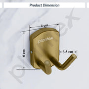 Plantex 304 Grade Stainless Steel Robe Hook/Cloth-Towel Hanger/Door Hanger-Hook/Bathroom Accessories - Pack of 1 (Parv-Brass Antique)