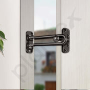 Plantex Heavy Duty Swing Bar Lock/Door Safety Guard with High Security Auxiliary Lock for Home/Office/Hotel - Pack of 1 (SH-42, Nickle-Black Finish)