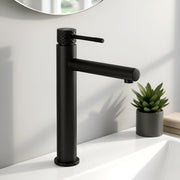 Plantex Wash Basin Mixer Tap Hot and Cold/Pure Brass Tap Handle and 304 Grade Stainless Steel Body/Hot & Cold Basin Mixer/Pillar Spout for Wash Basin/Deck Mount - (8013-2, Black)