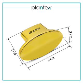 Plantex Knobs for Drawer/Small Drawer Knobs/Knobs for Cabinets/Pull-Push Knobs for Kitchen/Bedroom Drawer - Pack of 2 (Oval, Gold)