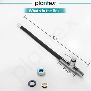 Plantex Sink Tap For Basin With Water Saving Nozzle For Sink Tap/Flexible Silicone Swivel Spout Kitchen Faucet/Water Tap For Kitchen Sink-(COL-1012B), Black