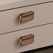 Plantex Drawer Kadi/3 Inch Chest Handle for Drawer/Rectangular Cabinet Kadi/Pull-Push Kadi for Home/Office Drawer - Pack of 2 (DTK-295, Rose Gold)