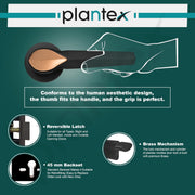 Plantex Door Handle Lock/Main Door Mortise Lock/Handle Set for Home/Office (PT-012, Rose Gold & Black)