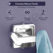 Plantex 304 Grade Stainless Steel Robe Hook/Hanger/Hook for Hanging Towel in Bathroom/Living Room - Decan (Chrome)