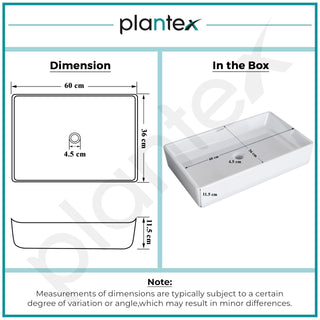 Plantex Platinum Tabletop Wash Basin for bathroom/Countertop Ceramic Washbasin/10 Years Glaze Warranty by Plantex (White, 23.5 x 13.5 x 4.5 Inch)