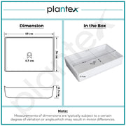 Plantex Platinum Tabletop Wash Basin for bathroom/Countertop Ceramic Washbasin/10 Years Glaze Warranty by Plantex (White, 23.5 x 13.5 x 4.5 Inch)
