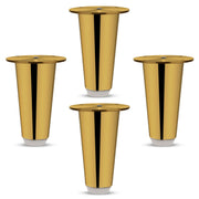 Plantex Heavy Duty Stainless Steel 4 inch Sofa Leg/Bed Furniture Leg Pair for Home/Furniture Sofa Legs for Table/Sofa Support Legs/Sofa Furniture Leg (Gold) Set of 4 Pcs
