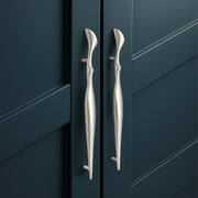 Plantex Cabinet Handle/Kitchen Cabinet Door Handle/Wardrobe/160 mm Cupboard Handle/Door Pull-Push Handle for Home/Office - Pack of 2 (Satin)