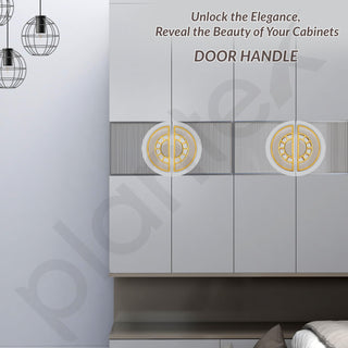 Plantex 8 Inch Main Door Handle/Door Handle for Home/Pull-Push Door Handle/Door Accessories - Pack of 1 (Gold, Satin White)