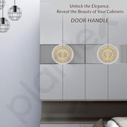 Plantex 8 Inch Main Door Handle/Door Handle for Home/Pull-Push Door Handle/Door Accessories - Pack of 1 (Gold, Satin White)