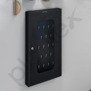 Plantex GI Steel Key Storage Box/Key Cabinet with 30 Key-Holders with Lock for Home/Key Holder for Office/Hotel/Companies - Wall Mount (Black)