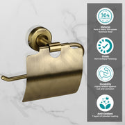 Plantex 304 Grade Stainless Steel Toilet Paper Roll Holder for Bathroom/Tissue Paper Holder/Bathroom Accessories - Daizy (Antique)