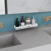 Plantex Acrylic Bathroom Shelf/Shelf for Bathroom Wall/Bathroom Shelf Rack/Kitchen Organiser/Stand (15x5 Inches-White)