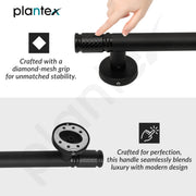 Plantex Main Door Handle/Pull & Push Handles for All Doors of House, Office, Hotels/200mm Wooden & Glass Door Handle - Pack of 1 (DC-Black & Z-Black)