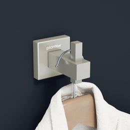 Plantex Stainless Steel Robe Hook for Hanging Clothes/Robe Hooks for Bathroom/Cloth-Towel Hanger/Bathroom Accessories - Satin (Aqua)