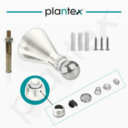 Plantex Door Stopper for Home/High Grade Stainless Steel Door Catcher/5 Inch Door Magnet Stopper/360 Degree Angle Door Magnet for Home/Office/Hotel - (Matt)