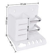 Plantex Acrylic Multipurpose Tooth Brush Holder/Stand/Tumbler for Bathroom Accessories - (White)