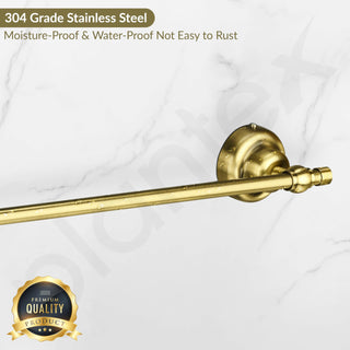 Plantex 304 Grade Stainless Steel 24 inch Towel Hanger for Bathroom/Towel Rod/Holder/Bar/Bathroom Accessories - Skyllo (Antique)