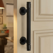 Plantex Main Door Handle/Pull & Push Handles for All Doors of House, Office, Hotels/200mm Wooden & Glass Door Handle - Pack of 1 (DC-Black & Z-Black)