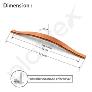 Plantex Cabinet Handle/224mm Handle for Wardrobe/Kitchen Handle/Pull-Push Handle for Home/Office - Pack of 1 (Rose Gold)