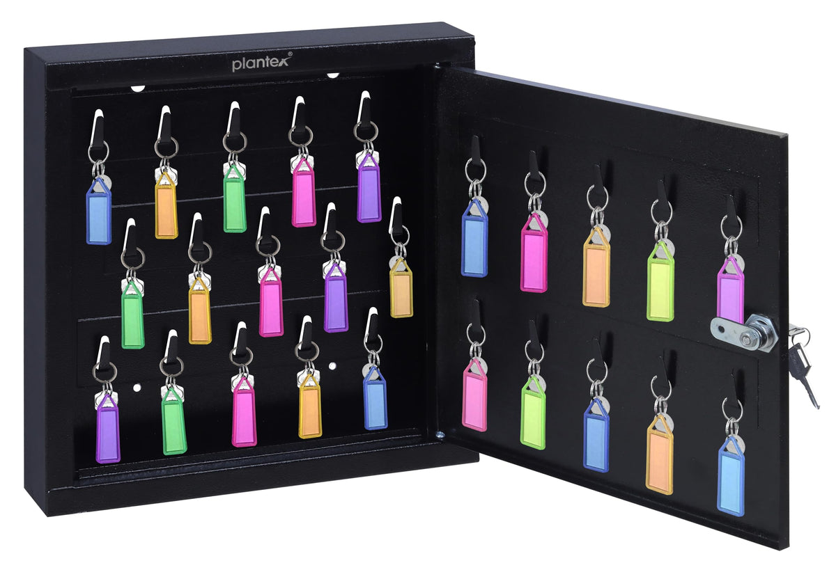 Plastic Key Rack Tank Plantex GI Metal Key Storage Box/Key Cabinet with 25 Key-Holders with ...
