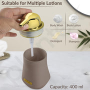 Plantex Ceramic Bathroom Set - Soap Holder for Bathroom/Liquid Soap Dispenser/Tumbler Holder/Toothbrush Holder/Handwash Dispenser - 3 Pcs Set