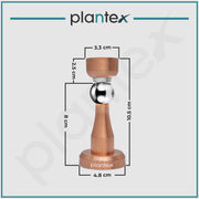 Plantex Stainless Steel 360 Degree 4 inch Door Magnet Stopper for Home/Office/Hotel Wall and Floor Mounted Soft-Catcher to Hold Wooden/Glass/PVC Door (Rose Gold Finish)