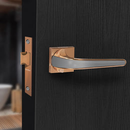 Plantex Heavy Duty Door Lock for Bathroom and Balcony/Mortise Keyless Door Lock for Home/Store Room/Balcony/Office with Baby Latch (7091 – PVD Choco & Satin Black Matt)