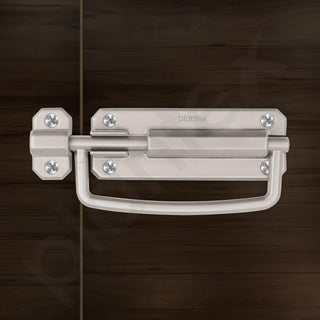 Plantex Door Stopper/5 Inch Baby Latch Kadi/Door Latch for Bathroom/Door Lock for Home/Office Doors - Pack of 4 (Matt)